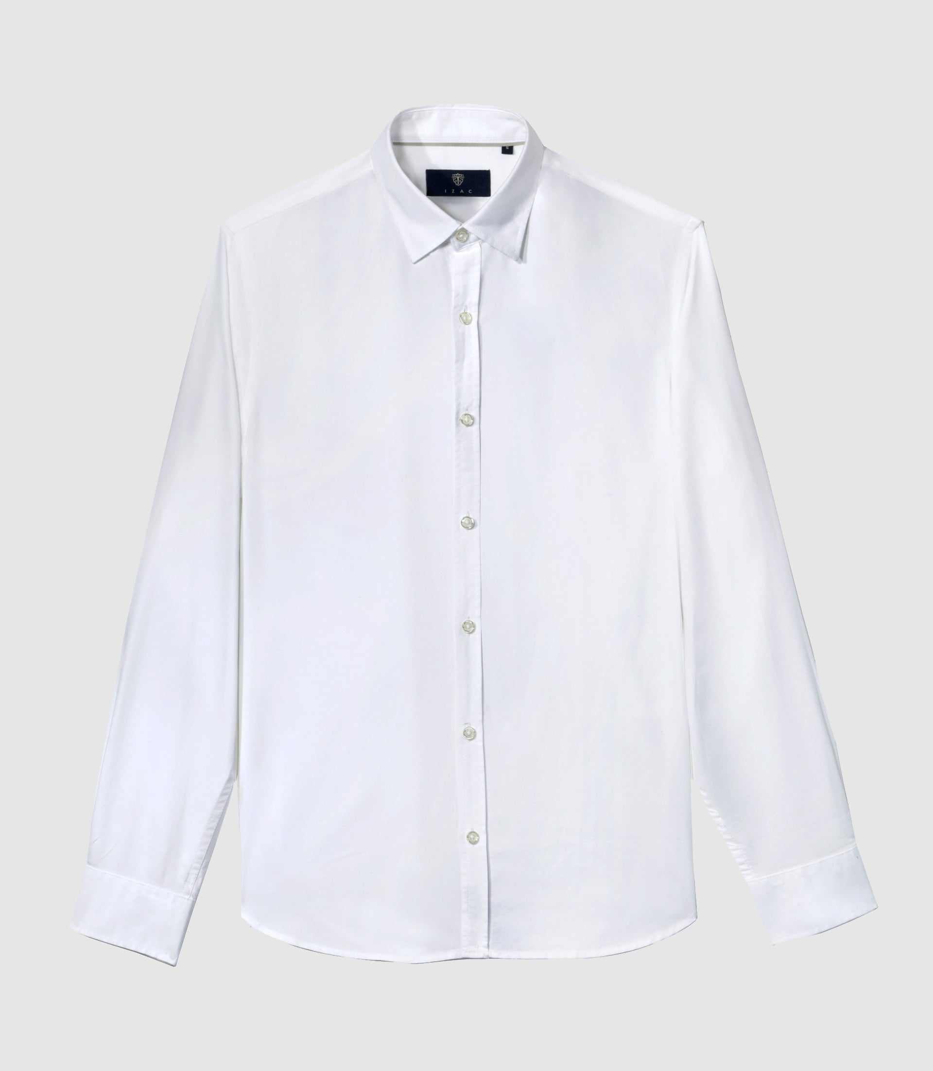Chemise casual en coton blanche - IZAC