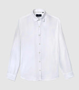 Chemise casual en coton blanche - IZAC