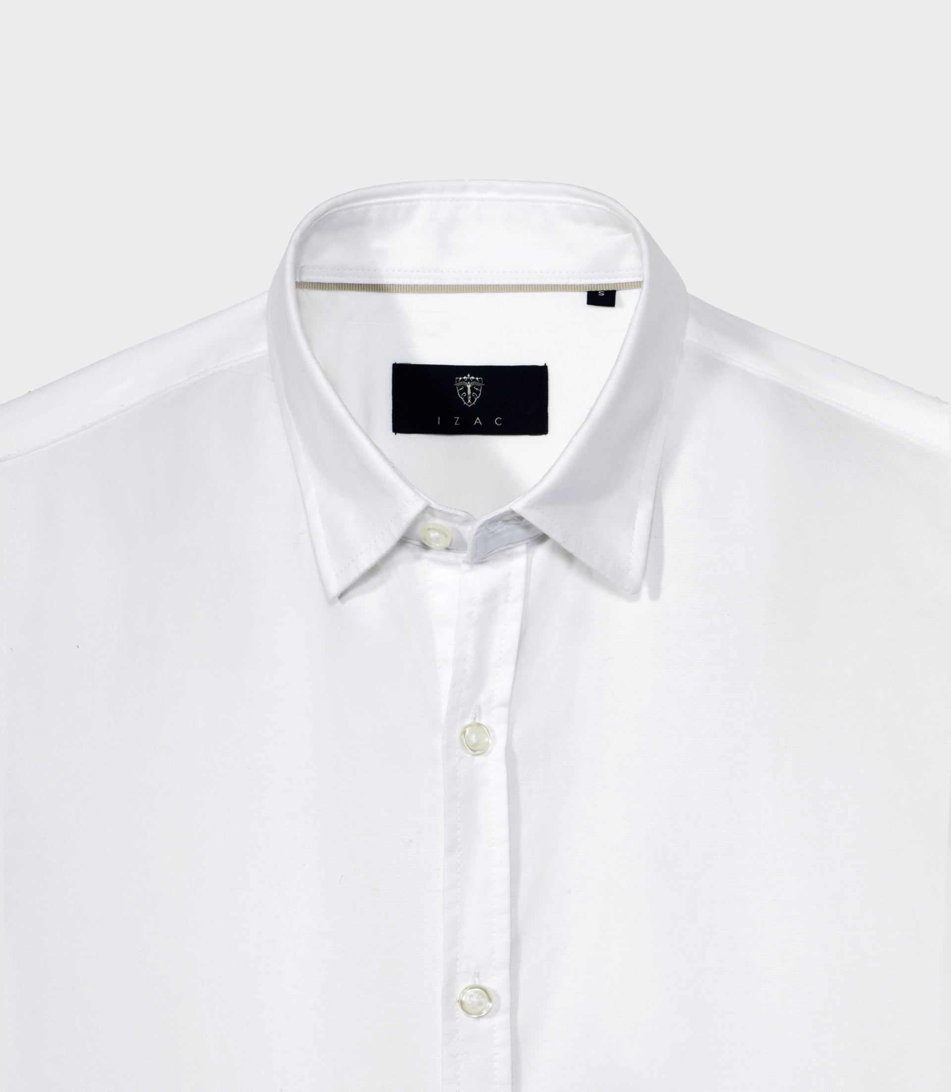 Chemise casual en coton blanche - IZAC