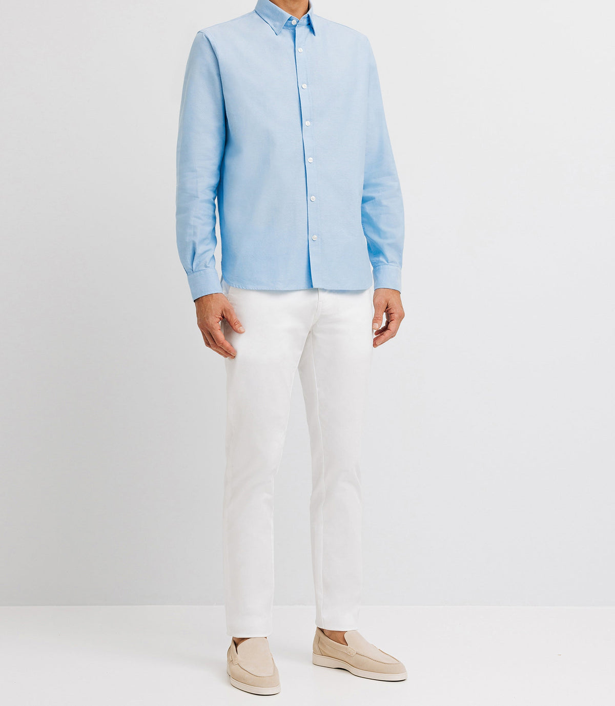 Chemise casual en coton ciel - IZAC