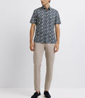 Chemise casual en coton marine - IZAC