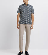 Chemise casual en coton marine - IZAC