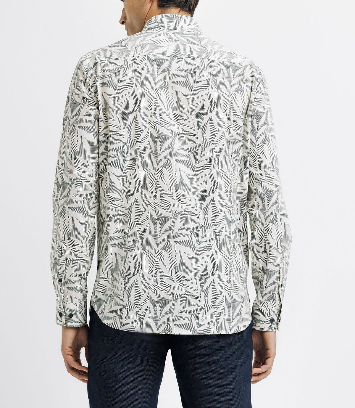 Chemise casual imprimée écrue - IZAC