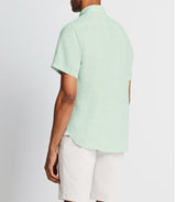 Chemise en lin vert clair - IZAC