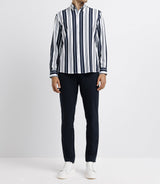 Chemise casual rayée marine - IZAC