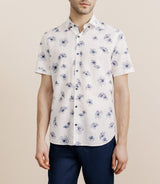 Chemise imprimée blanche - IZAC