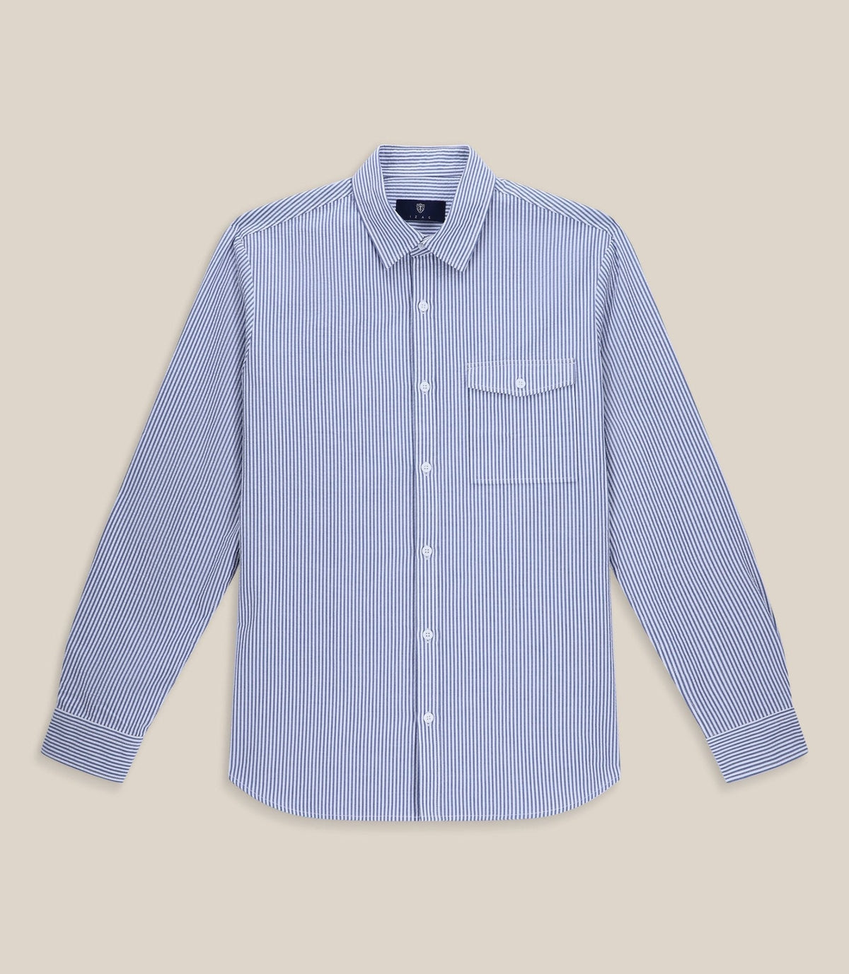 Chemise avec poche bleue - IZAC