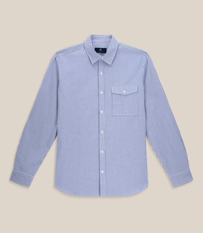 Chemise avec poche bleue - IZAC