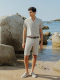 Chemise unie beige - IZAC