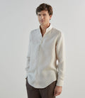 Chemise 100% lin beige - IZAC