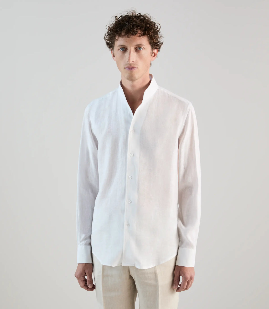 Chemise 100% lin blanche - IZAC