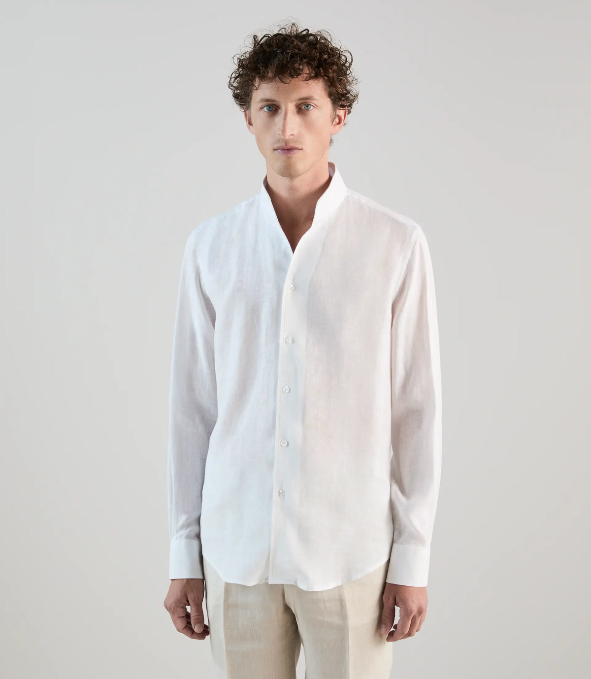 Chemise 100% lin blanche - IZAC