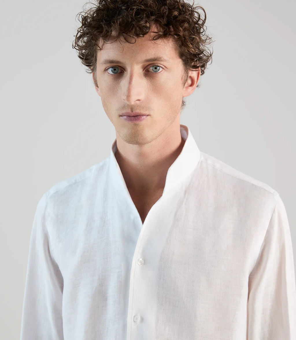 Chemise 100% lin blanche - IZAC