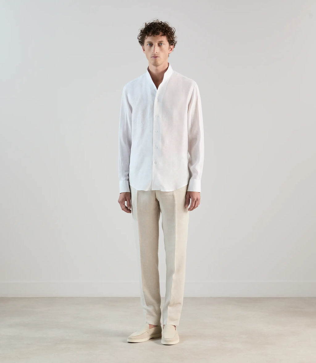 Chemise 100% lin blanche - IZAC
