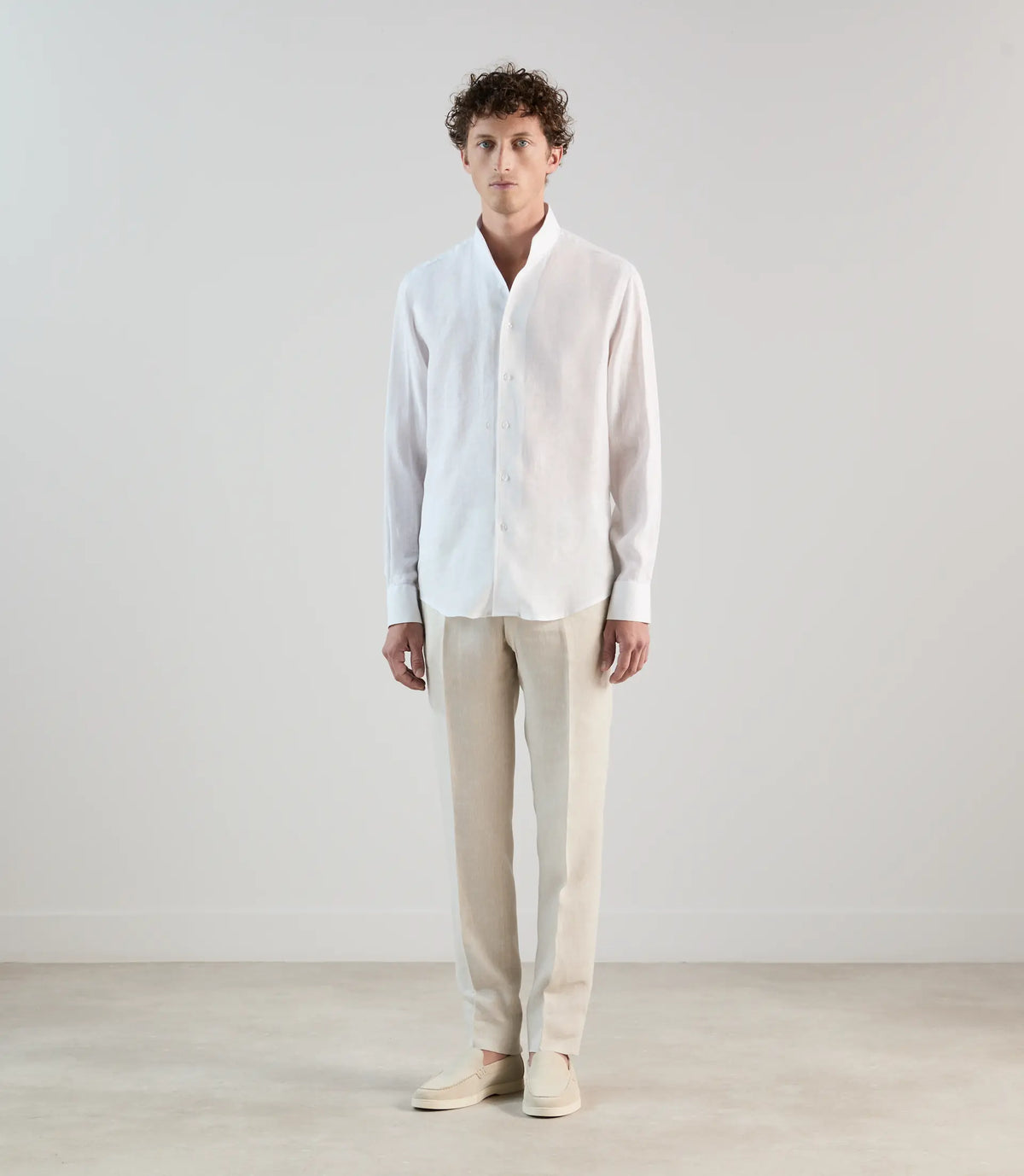 Chemise 100% lin blanche - IZAC