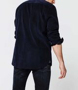Chemise velours marine - IZAC
