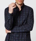 Chemise carreaux bleus - IZAC