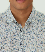 Chemise casual en coton bleu ciel "Maela" - IZAC