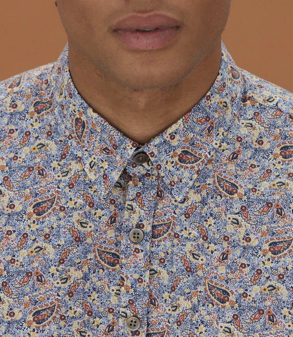 Chemise casual à imprimé marine "Malo" - IZAC