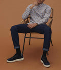 Chemise casual à imprimé marine "Malo" - IZAC