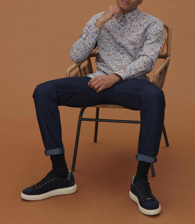 Chemise casual à imprimé marine "Malo" - IZAC