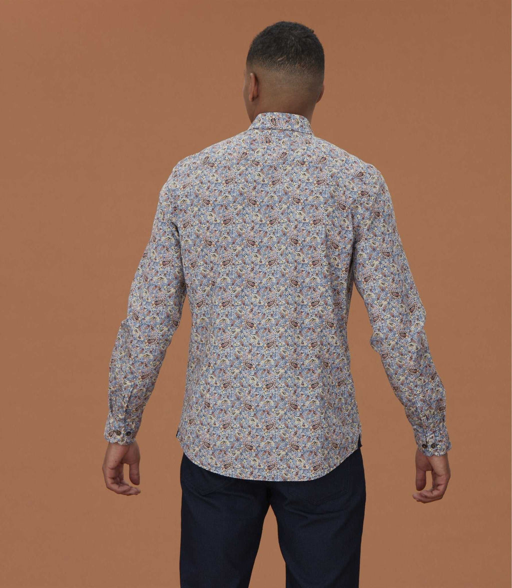 Chemise casual à imprimé marine "Malo" - IZAC