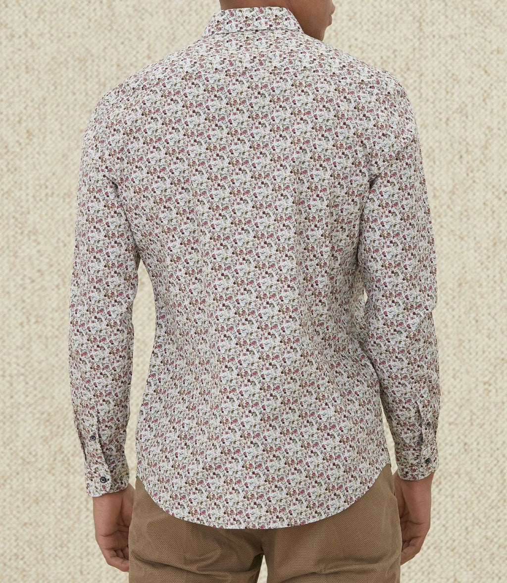 Chemises casual en coton beige "Manu" - IZAC