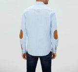 Chemise casual bleu ciel en coton lavé "Marilou" - IZAC