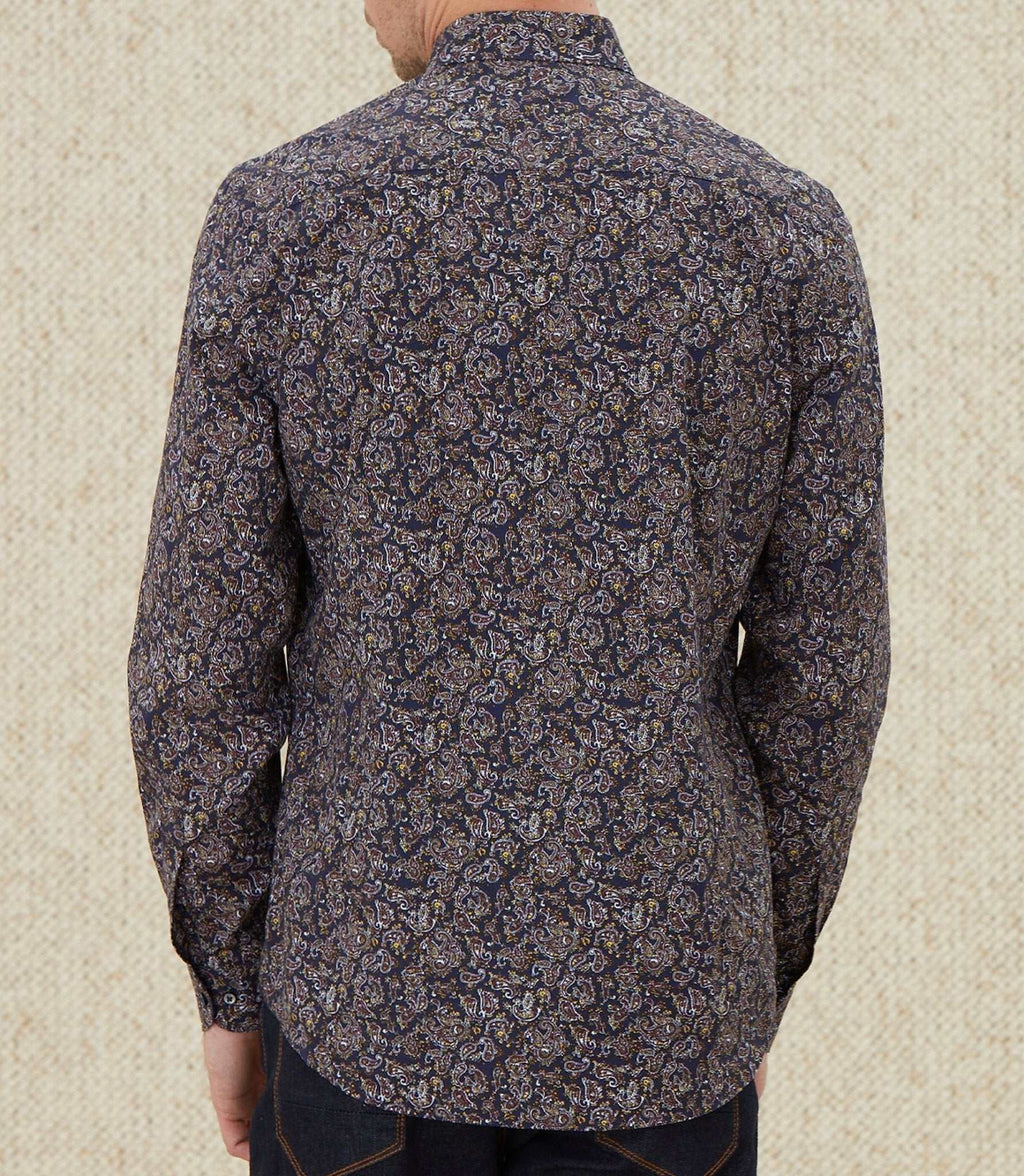 Chemise casual marron "Martin" - IZAC