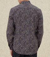 Chemise casual marron "Martin" - IZAC