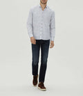 Chemise casual à imprimé bleu ciel "Mignon" - IZAC