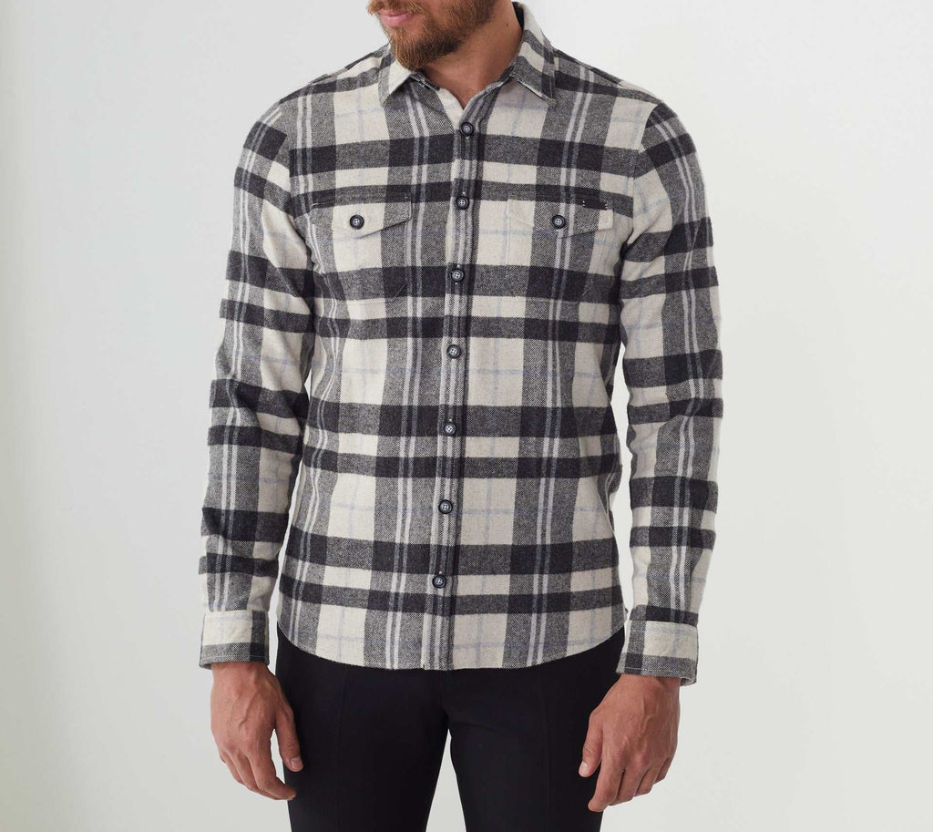 Chemise casual beige "Aaron" - IZAC