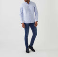 Chemise casual ciel - rouille "Aime" - IZAC