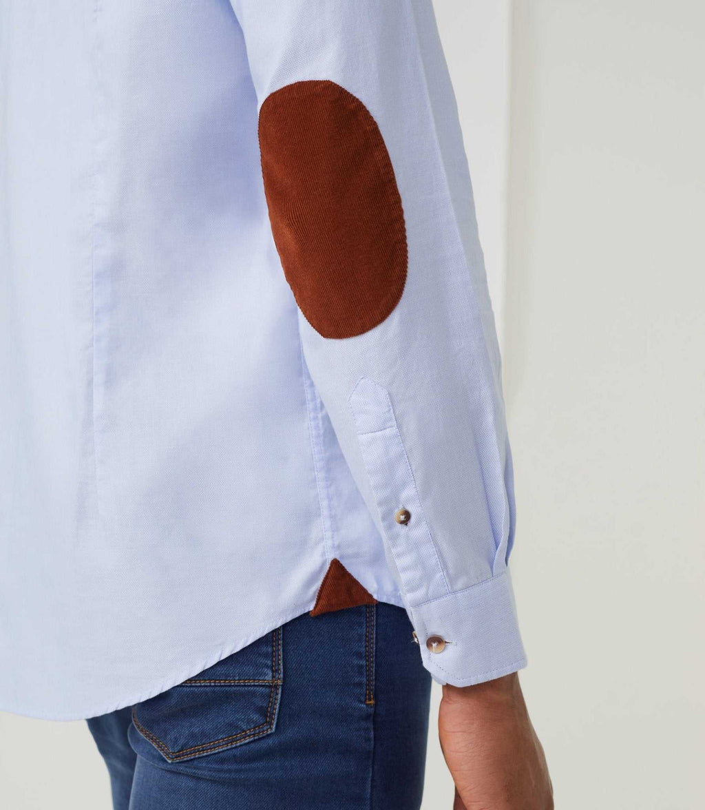 Chemise casual ciel - rouille "Aime" - IZAC