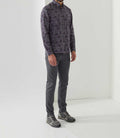 Chemise casual imprimée grise "Alan" - IZAC