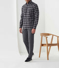 Chemise casual à carreaux gris "Archy" - IZAC