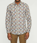 Chemise casual à imprimé écru JALICE - IZAC