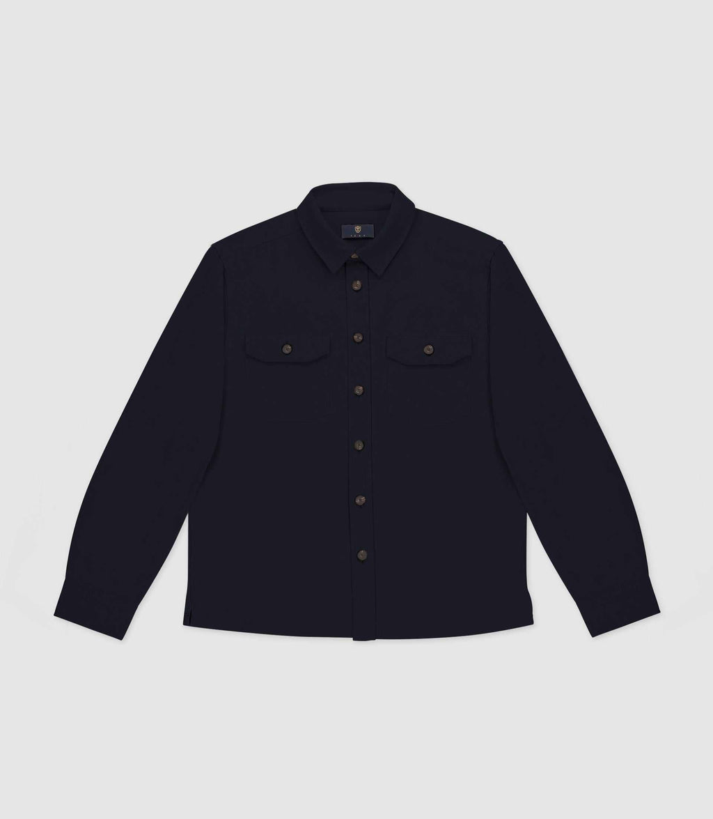 Surchemise casual marine JAMES - IZAC