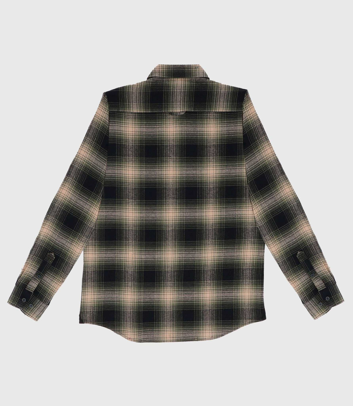 Chemise casual à carreaux kaki JERICO - IZAC