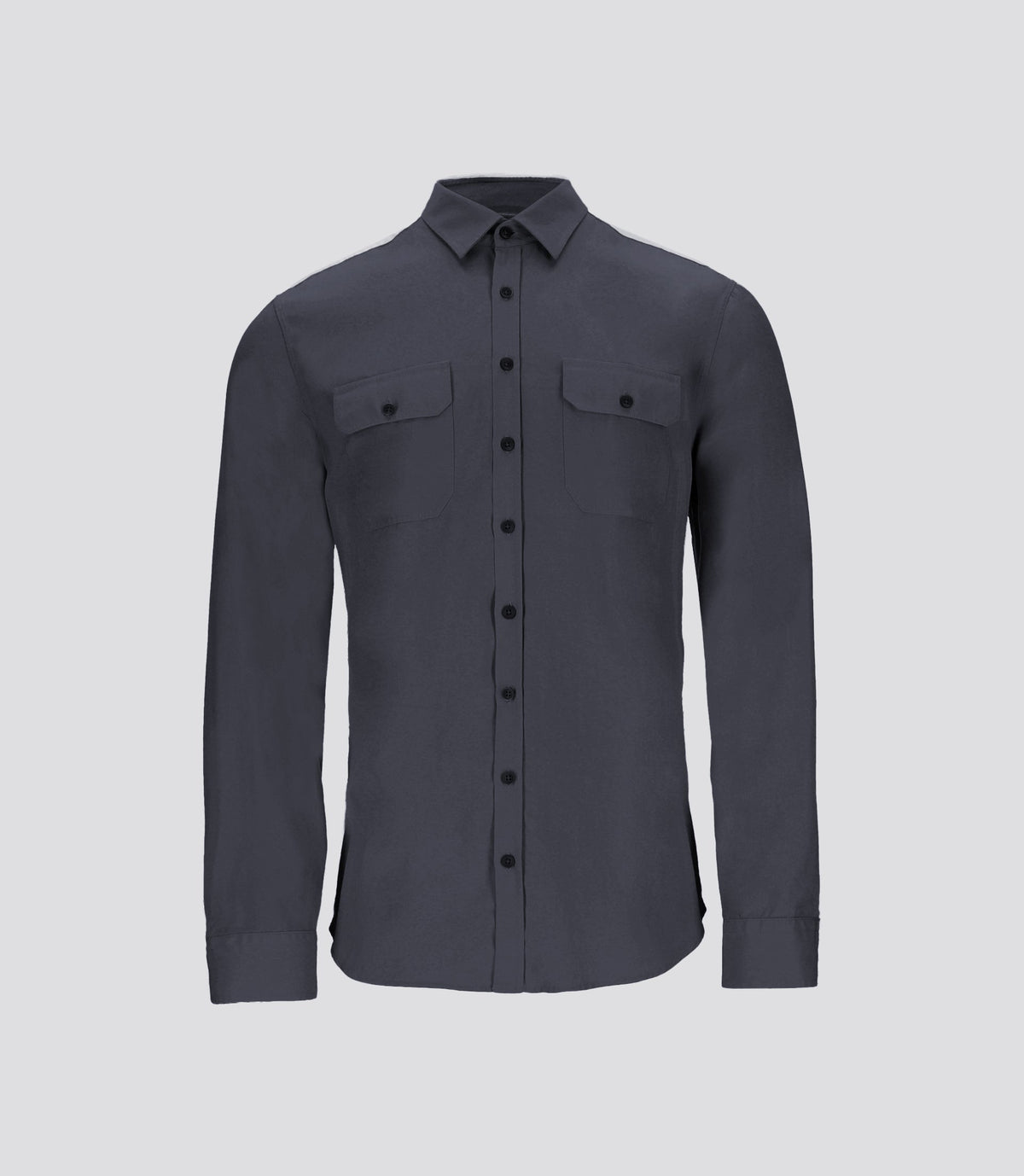 Chemise unie casual marine JULIEN
