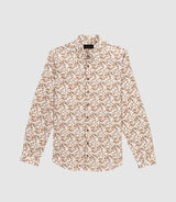 Chemise à imprimé floral kaki JACKIBT - IZAC