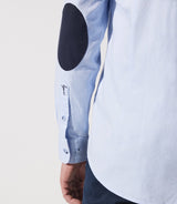 Chemise droite à coudières bleu ciel JANIS - IZAC
