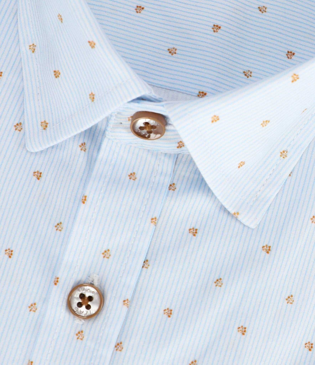 Chemise à coudières blanc et camel JORGEBT - IZAC