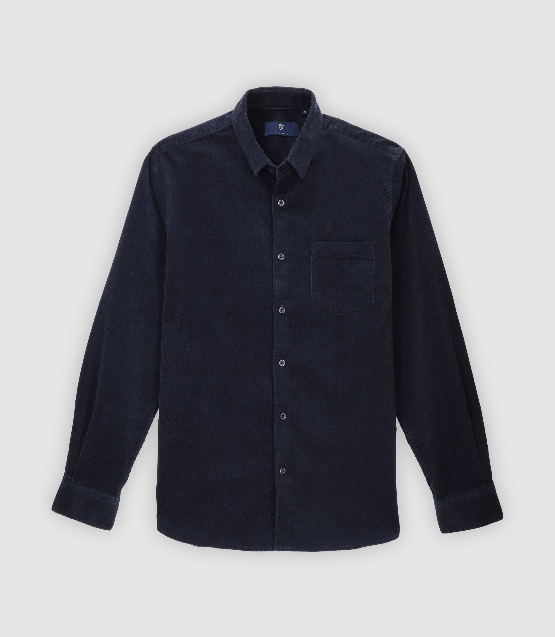 Chemise en velours marine - IZAC