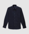 Chemise en velours marine - IZAC