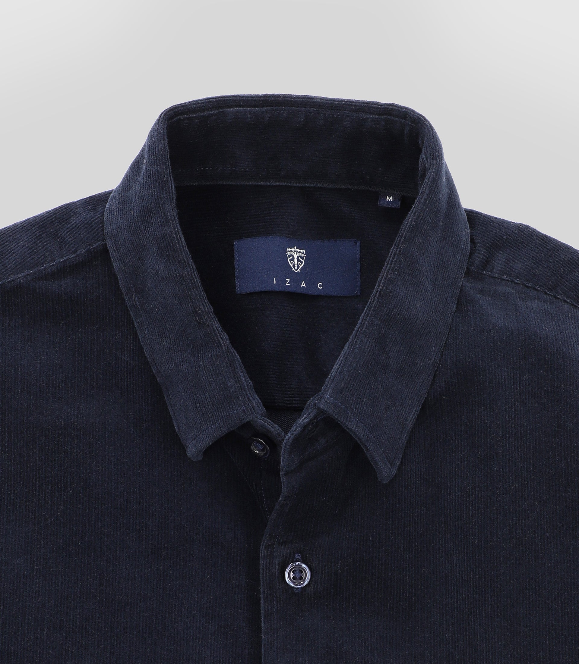 Chemise en velours marine - IZAC