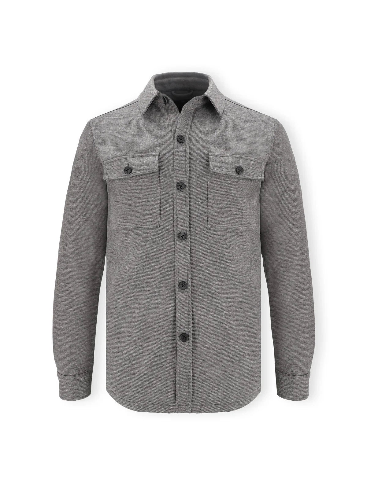 Surchemise effet maille gris - IZAC