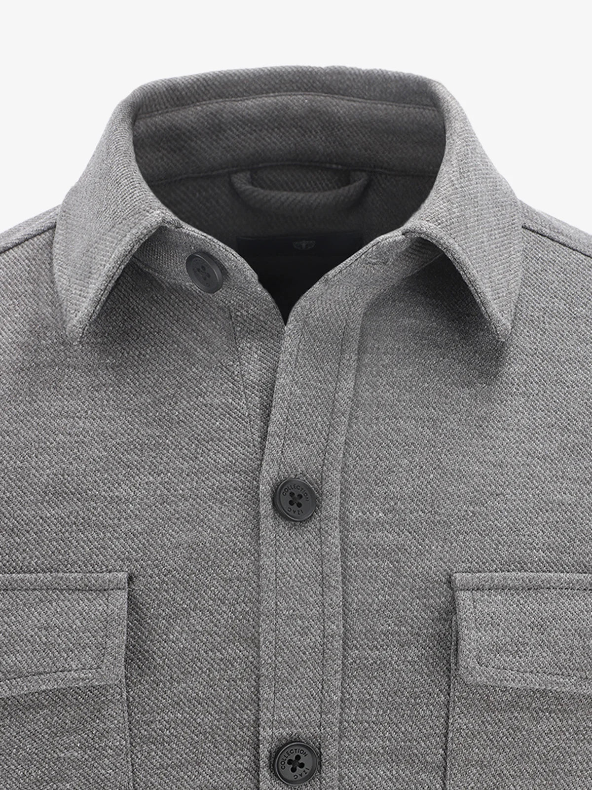 Surchemise effet maille gris - IZAC