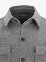 Surchemise effet maille gris - IZAC