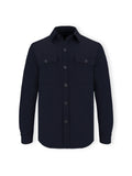 Surchemise effet maille marine - IZAC